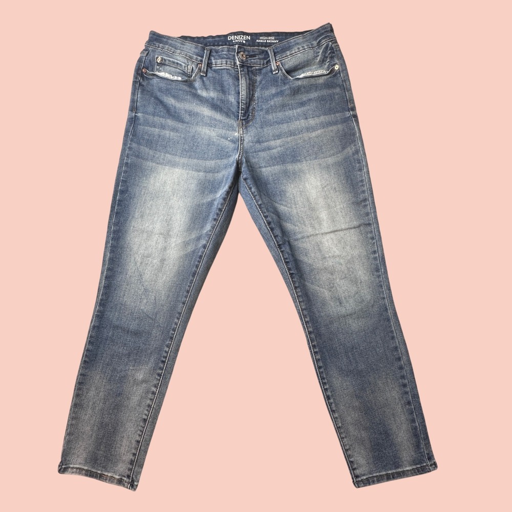 Levi's Denizen Jeans Womens 12M Blue High-Rise Ankle Skinny Stretch Denim S46148
